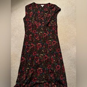 Talbots Multicolor Floral Midi Dress